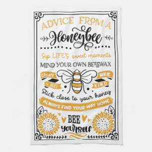 Advice from a Honeybee Kitchen Towel