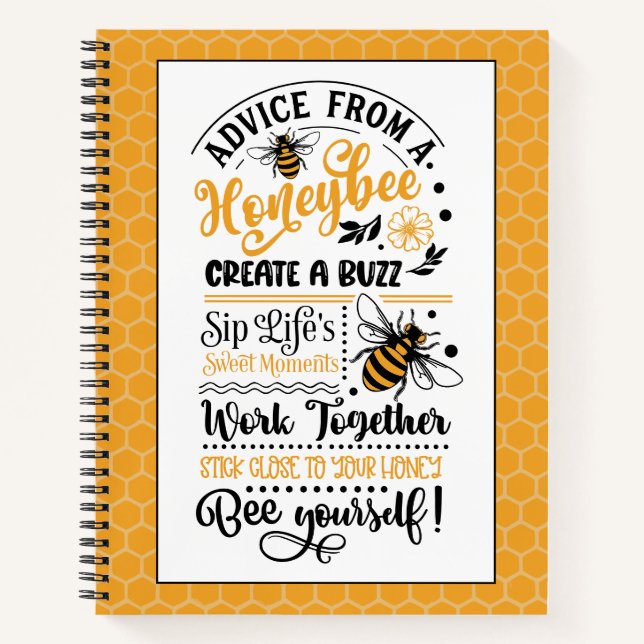 Advice from a Honeybee Notebook (Front)
