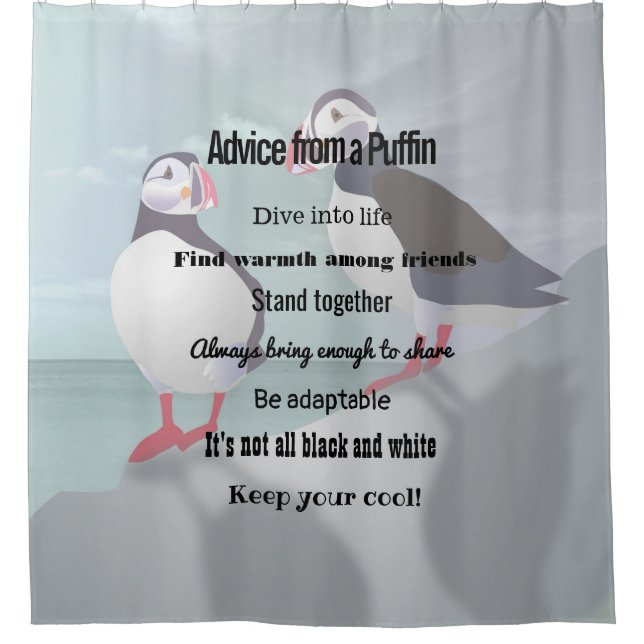 Advice from a Puffin Design (Front)