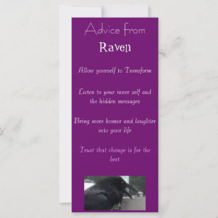 Advice from a Raven Spirit bookmark