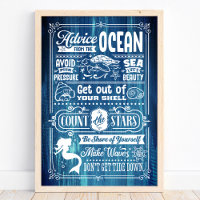 Advice From The Ocean Cute Beach Quote