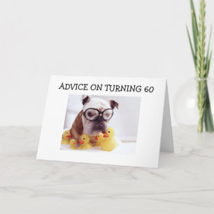 ADVICE ON TURNING "60" CARD