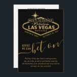 Advice to Bet On Las Vegas Theme Advice & Wishes<br><div class="desc">Las Vegas Theme Wedding or Bridal Shower Advice & Well Wishes Card features a Personalized Name Welcome to Fabulous Las Vegas Sign in Black and Gold with fun and unique "Advice We Can Bet On" wording and space for marriage advice, well wishes, and travel advice for the newlywed couple. This...</div>
