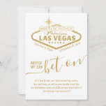 Advice to Bet On Las Vegas Theme Wishes & Advice<br><div class="desc">Las Vegas Theme Wedding or Bridal Shower Advice & Well Wishes Card features a Personalized Name Welcome to Fabulous Las Vegas Sign in White and Gold with fun and unique "Advice We Can Bet On" wording and space for marriage advice, well wishes, and travel advice for the newlywed couple. This...</div>