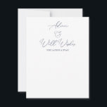 Advice & Well Wishes for the Couple Wedding Card<br><div class="desc">Beautiful Advice and Well Wishes for the Happy Couple cards,  perfect for your Cards and Gifts table!</div>