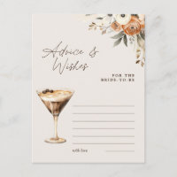 Advice & Wishes Espresso Martini Shower Game