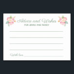 Advice Wishes Floral Watercolor Wedding Cards<br><div class="desc">These beautiful floral advice and wishes cards will be the perfect addition to a wedding shower or at the wedding reception. This design features a combination of handwriting and block fonts in sage green and highlighted by a watercolor bouquet. There is space available for guests to leave their favourite date...</div>