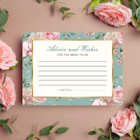  Advice Wishes Garden Tea Party Bridal Shower