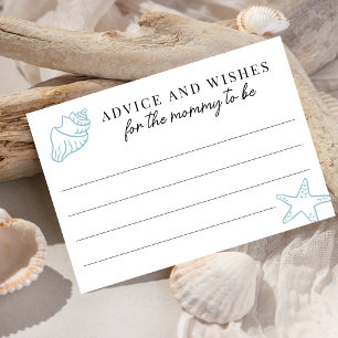 Advice & Wishes Sea You Soon Baby Shower Game Enclosure Card