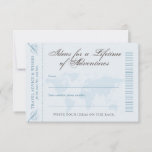 Advice & Wishes Travel Adventure Date Night Card<br><div class="desc">Travel Advice & Wishes for the New Mr. and Mrs. Bridal Shower or Wedding Advice Cards inspired by Vintage Map Boarding Pass and antique globe designs, perfect for a destination wedding or travel theme reception or party featuring blue and tan colours for a simple, rustic look that really stands out....</div>