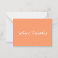 Advice & Wishes Wedding Cards