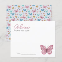 Advise For Mom To Be Butterfly Baby Shower