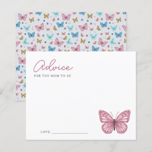 Advise For Mom To Be Butterfly Baby Shower