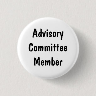 Advisory Committee Member 1 Inch Round Button