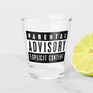Advisory Shot glass