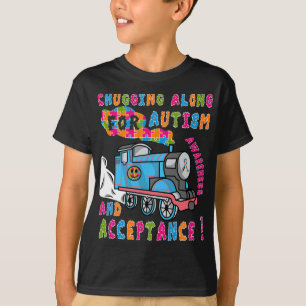 Advocate Acceptance Train Puzzle Cool Autism Aware T-Shirt