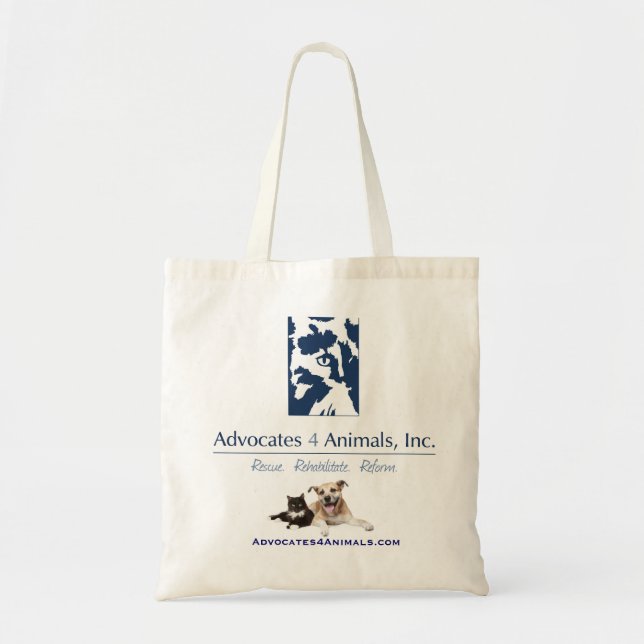 Advocates 4 Animals Tote Bag (Front)