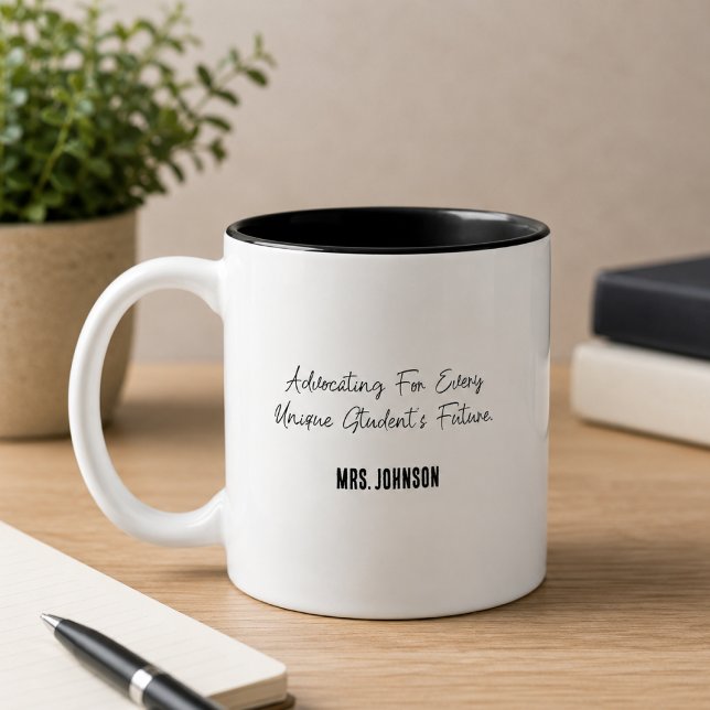 Advocating For Every Unique Student's Future Two-Tone Coffee Mug (Creator Uploaded)