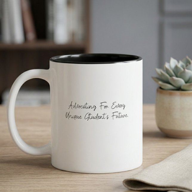 Advocating For Every Unique Student's Future Two-Tone Coffee Mug (Creator Uploaded)