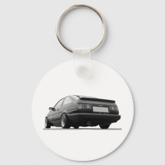 AE86 Black & White Keychain