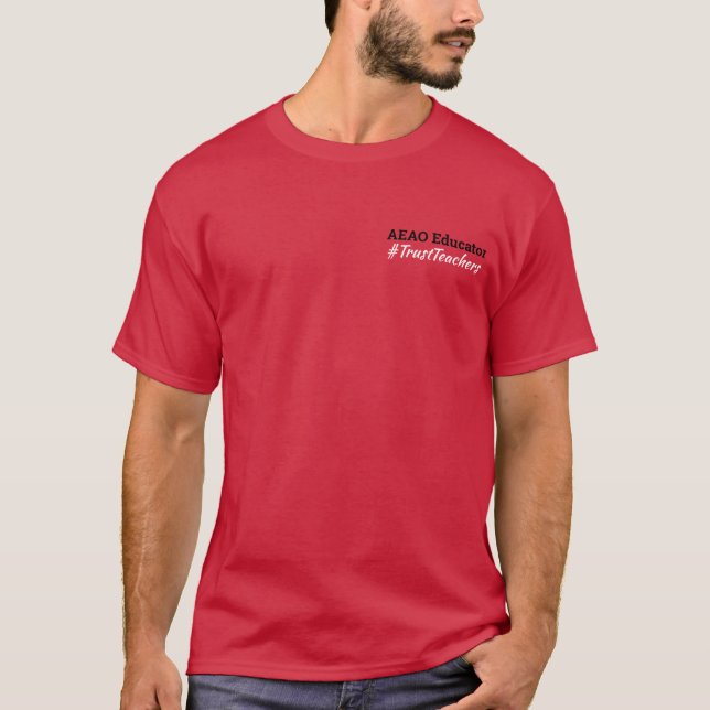AEAO Educator T-Shirt (Red) (Front)
