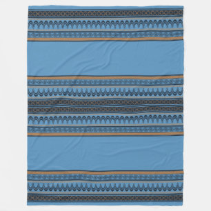 Aegean Azure: Minoan Palace Fleece Blanket