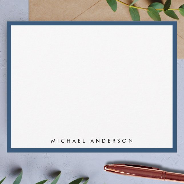 Aegean Blue Classic Border Correspondence      Card (Creator Uploaded)