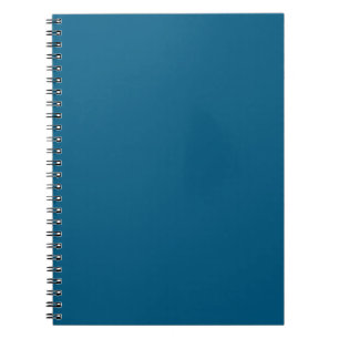 Aegean Sea Blue Solid Colour Print Notebook