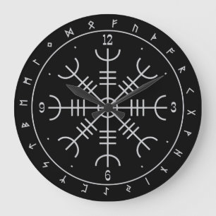 Aegishjalm Runes Horloge murale