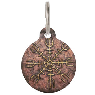 Ægishjálmr – Viking Helm of Awe Norse Protection Pet Tag