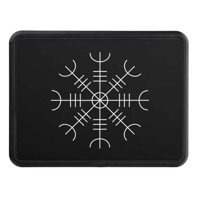 Aegishjalmr White Trailer Hitch Cover (Front)