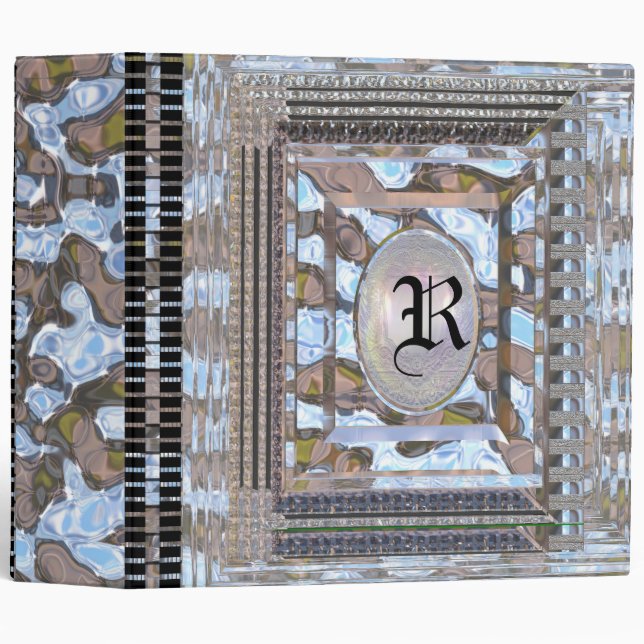 Aeldresgate Milan Elegant Monogram Binder (Front/Spine)