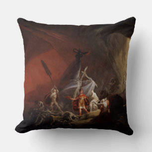 Aeneas and the Sibyl Old Masters Reproduction Throw Pillow