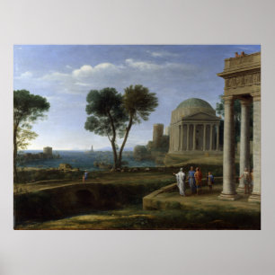 Aeneas in Delos Claude Lorrain Greek Landscape Poster