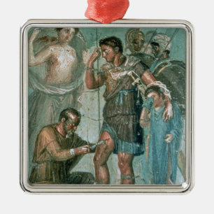 Aeneas injured, from Pompeii Metal Ornament