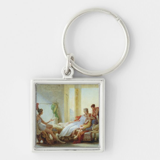 Aeneas telling Dido of the Disaster at Troy Keychain (Front)