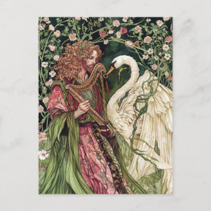 Aengus celtic God of Love and Beauty Postcard
