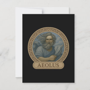 Aeolus Wind God Devotional Postcard