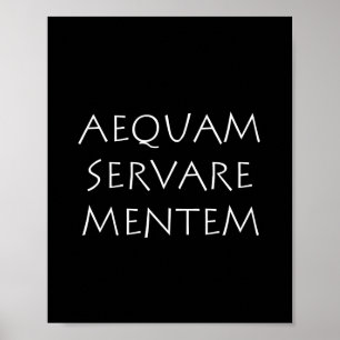 Aequam servare mentem poster