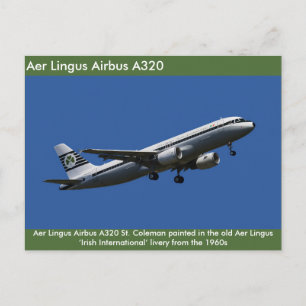 Aer Lingus Airbus A320 image for postcard