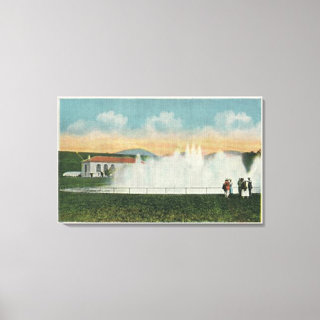 Aerating the Water at Ashokan Reservoir Canvas Print (Front)