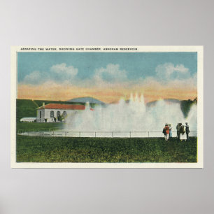 Aerating the Water at Ashokan Reservoir Poster