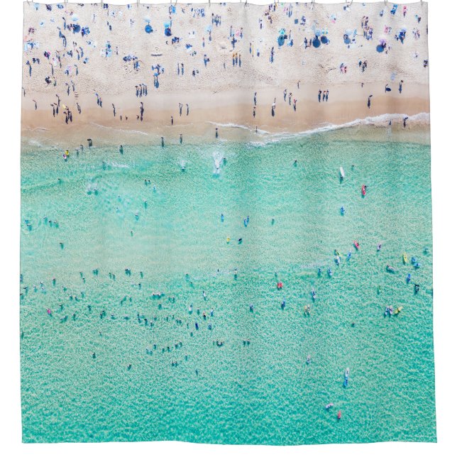 Aerial Bondi Beach, Sydney, summer. (Front)