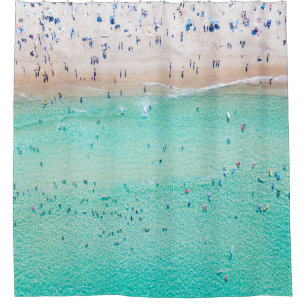 Aerial Bondi Beach, Sydney, summer.