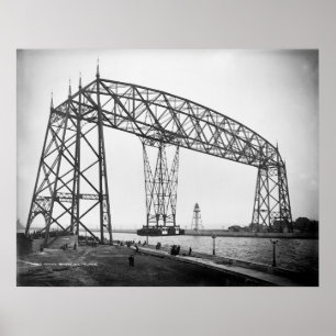 Aerial Bridge Duluth Minnesota Poster