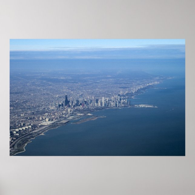 Aerial Chicago Poster (Front)