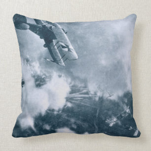 Aerial Combat on the Western Front, World War One, Throw Pillow