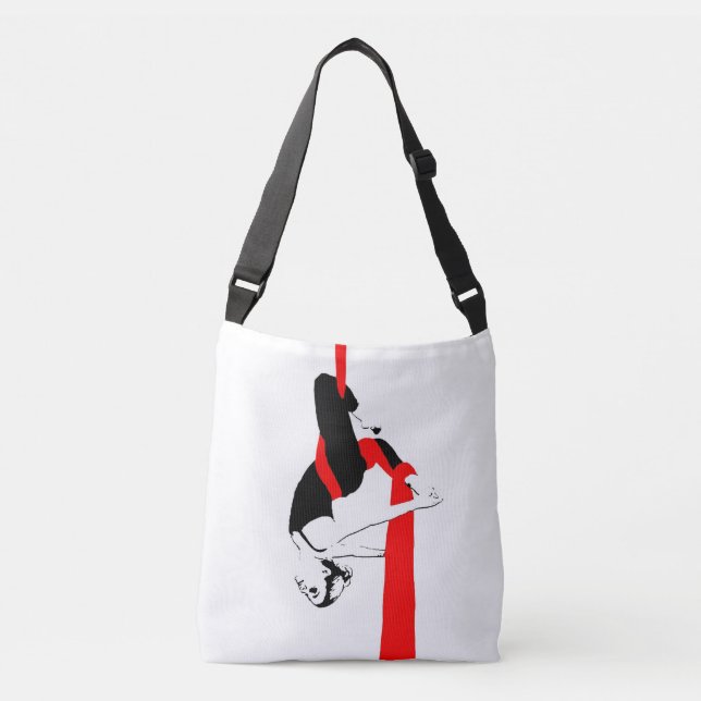 Aerial Dance Cross Body Bag -- Silks and Hoop (Front)