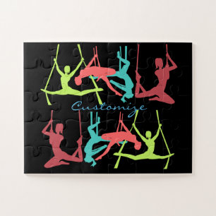 Aerial Fitness Poses Thunder_Cove Jigsaw Puzzle