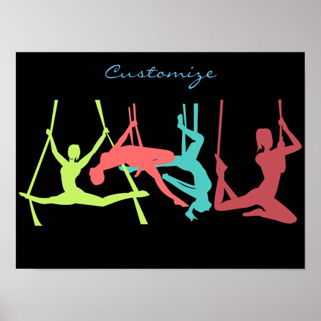Aerial Fitness Poses Thunder_Cove Poster (Front)